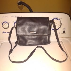 Woman's Black Liz Claiborne Strap Crossbody Purse